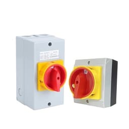 1pcs YMD11-C Series Box Isolator Switch 25A 32A 3/4P Rotary Changeover Cam Selector Enclosure(B Type,32A-3P 6TERMIANLS)