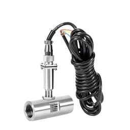 Fluid Flow Meter Turbine Flowmeter Sensor Inner Thread Connection 304 Stainless Steel Pulse Output(DN25 Pulse)