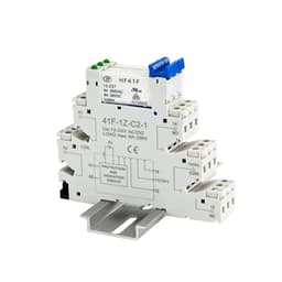 5Pcs Din Rail Slim Relay 6.2mm Module Connector HF 41F Screw Connection Holder with Miniature Power Relay Terminal Block WSL-HF
