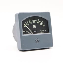 63L7-Hz Pointer Type AC220V Analog Panel Frequency Meter Tester Gauge Indicator 45-55Hz Marine 80x80mm 1Pcs