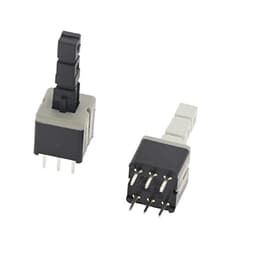 10pcs 8.5 * 8.5 Mm 6 Pin Mini Self-Locking/Momentary Push Button Switch DIP DPDT Multimeter Switch (Color : Self-Locking)(Self-Locking)