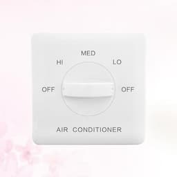 White Fan Coil Temperature Controller, Three-Level Wall Switch, 220v