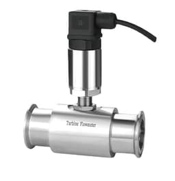 304 Stainless Steel Turbine Flow Meter Liquid Sensor Inline Pipeline Water Transmitter 4-20mA Output