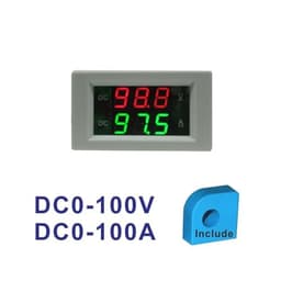 LED DC Ammeter Voltmeter Digital 0-100A CT Current Meter Tester Transformer Sensor