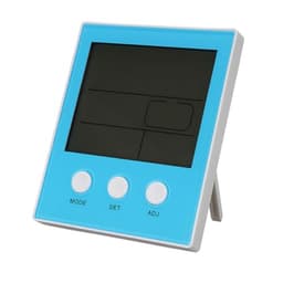 Blue Digital Temperature Humidity Meter with Backlit Display