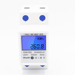 Multi Function Rail Watt Hour Meter 220v 5-80a 50hz Din