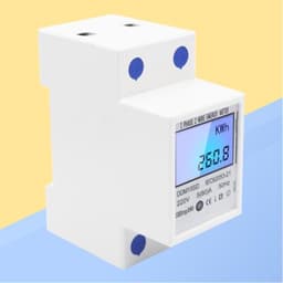 Multi Function Rail Watt Hour Meter 220v 5-80a 50hz Din