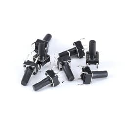 100PCS/Lot Micro Switch 6x6x12MM Mm DIP-4 Tactile Tact Mini Push Button Momentary