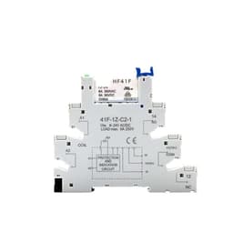 1PCS Slim Relay HF-41F 5V 12V 24V Frequency Base DIN Rail 41F-5-ZS41F-12-ZS41F-24-ZS(1PCS 12V)
