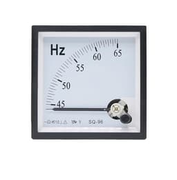 SQ-96-HZ Pointer Type AC 100/220V/380V Analog Panel Frequency Meter Tester Gauge Hertz Indicator 45-55Hz 45-65Hz 55-65Hz 96x96mm 1Pcs(45-55Hz,110V)