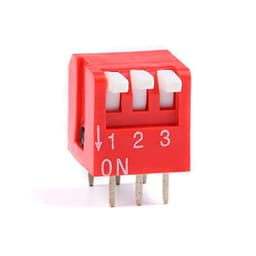 10Pcs/lot Slide Type Lateral Switch Module 2 3 4 5 6 8 Bit .54mm Position Way DIP Red Pitch Toggle Snap(Blue)