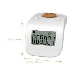 Hemobllo Rechargeable Digital Finger Hand Counter with Ring, 6 Digit