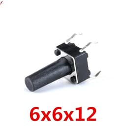 100PCS/Lot Micro Switch 6x6x12MM Mm DIP-4 Tactile Tact Mini Push Button Momentary
