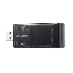 USB Voltage Current Tester Multimeter with LCD Display, Black