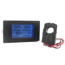 1pc AC Multifunction Voltmeter Meter Energy Power Monitor AC 80-260/100A Volt Amp Power Tester Voltmeter Ammeter Current(20A Without Coil)