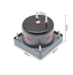 63L7-Hz Pointer Type AC220V Analog Panel Frequency Meter Tester Gauge Indicator 45-55Hz Marine 80x80mm 1Pcs