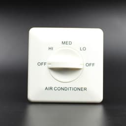 White Fan Coil Temperature Controller, Three-Level Wall Switch, 220v