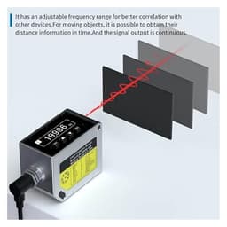 Industrial Distance Sensor Long Distance 20m 50m 100m OLED Analogue 4-20mA/0-10V RS485RS232 Distance Height