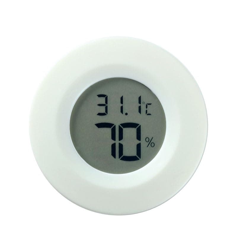 ABS Circular Embedded Electronic Digital Temperature Humidity Meter
