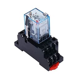 GUMMMY 24V Coil 14 Pins 4PDT 4NO 4NC Electromagnetic Power Relay 5A with Exquisite and Upscale Socket (Size : AC 12V)