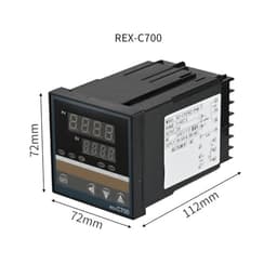 DC24V PID Temperature Controller Digital Display Thermostat SSR Relay Output REX C400 C700 C900 K E J PT100 CU50(C700-MAN DC24V)