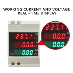 D52-2058 Digital Display AC Voltage Current Power Meter Frequency Household Multi-Function 1Pcs(200-450V Built-in CT)