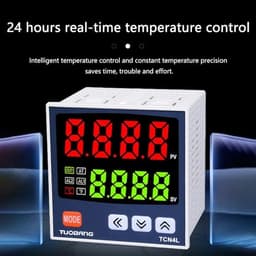 TCN4S Digital Intelligent Temperature Controller AC100-240V PID Thermostat Adjustable Switch Temperature Multimeter Relay Output(TCN4S)