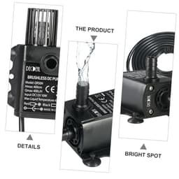 12V DC Brushless Submersible Water Pump for Aquariums, Fountains