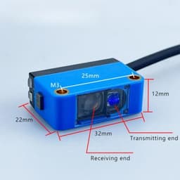 1 pcs Color Mark Sensor 12–24VDC 10mm NPN Output PNP