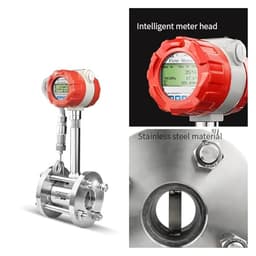 Steam Flow Meter Compressed Air Nitrogen Display 4-20mA RS485 Sensor(DN15)