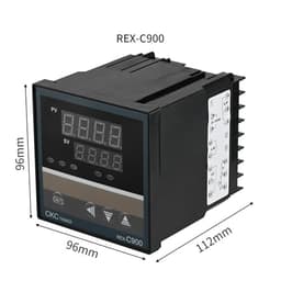 DC24V PID Temperature Controller Digital Display Thermostat SSR Relay Output REX C400 C700 C900 K E J PT100 CU50(C700-MAN DC24V)