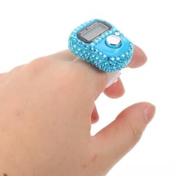 Mini Ring Finger Counter Blue Electronic Digital Tally Counter
