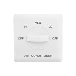 White Fan Coil Temperature Controller, Three-Level Wall Switch, 220v