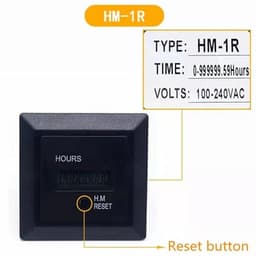 HM-2 Timer Hour Meter Industrial Timer 220V-240V TH-1 Timer HM-1 SYS-1(HM-1 AC220-240V)