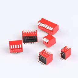 10Pcs/lot Slide Type Lateral Switch Module 2 3 4 5 6 8 Bit .54mm Position Way DIP Red Pitch Toggle Snap(Blue)