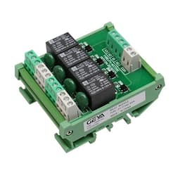 10pcs 4 Channel Relay Module 1 SPDT DIN Rail Mount 12V 24V DC/AC Interface Relay Module 220V 230V 5VDC(FY-T734-5VDC)
