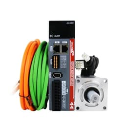 200W 400W 600W 750W 1000W Ethercat AC Servo Motors Drivers 3000RPM 220V AC Servo Motor Driver Kit for Automated Machine(400W 17Bit Absolute)