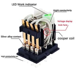 20PCS HH54P MY4NJ Plug-in Relay PYF14A DC/AC 12v 24v 36v 48v 110v 220v DC/AC 5A Silver Contact 14pins 4PDT Rele Socket