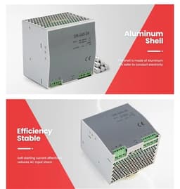 240W Din Rail Power Supply Source 24V 10A Ac Dc Converter DR-240-24 SMPS Switching Power Supplier for CNC CCTV led Light