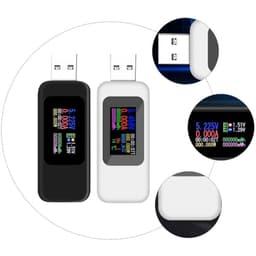 2pcs USB Power Meter Tester, Digital Current Voltmeter