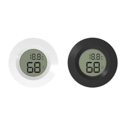 ABS Circular Embedded Electronic Digital Temperature Humidity Meter