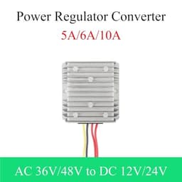 AC 36V/48V to DC 12V/24V AC-DC Power Converter Inverter 5A 6A 10A Regulator Step-Down Voltage Power Supply Moudle(Dc 24v 6a)