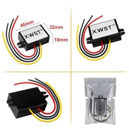 Waterproof 48V to 24V Converter 36V 48V to 24V 1-60A Step Down Solar Inverter Voltage Regulators Module(10A Aluminum L)