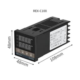 DC24V PID Temperature Controller Digital Display Thermostat SSR Relay Output REX C400 C700 C900 K E J PT100 CU50(C700-MAN DC24V)