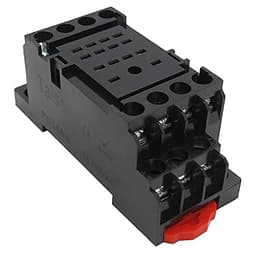 GUMMMY 24V Coil 14 Pins 4PDT 4NO 4NC Electromagnetic Power Relay 5A with Exquisite and Upscale Socket (Size : AC 12V)