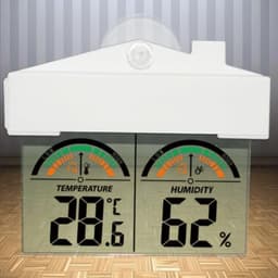 Digital Temperature Humidity Meter Large LCD Display with Suction Cup