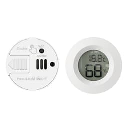 ABS Circular Embedded Electronic Digital Temperature Humidity Meter