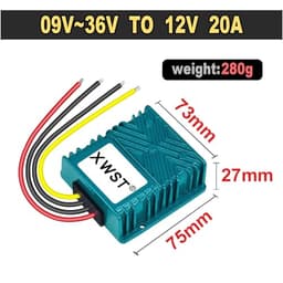 DC Converter 9-36V to 12V 1-30A Boost Buck Voltage Regulator for LED