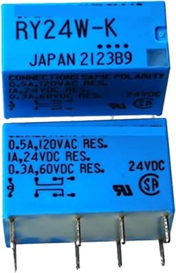 Relay 10PCS RY5W-K RY-5W-K 5VDC RY12W-K RY-12W-K 12VDC RY24W-K RY-24W-K 24VDC DIP-8 1A 5V 12V 24V Signal