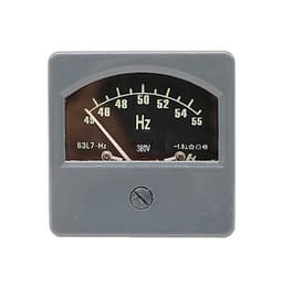 63L7-Hz Pointer Type AC220V Analog Panel Frequency Meter Tester Gauge Indicator 45-55Hz Marine 80x80mm 1Pcs